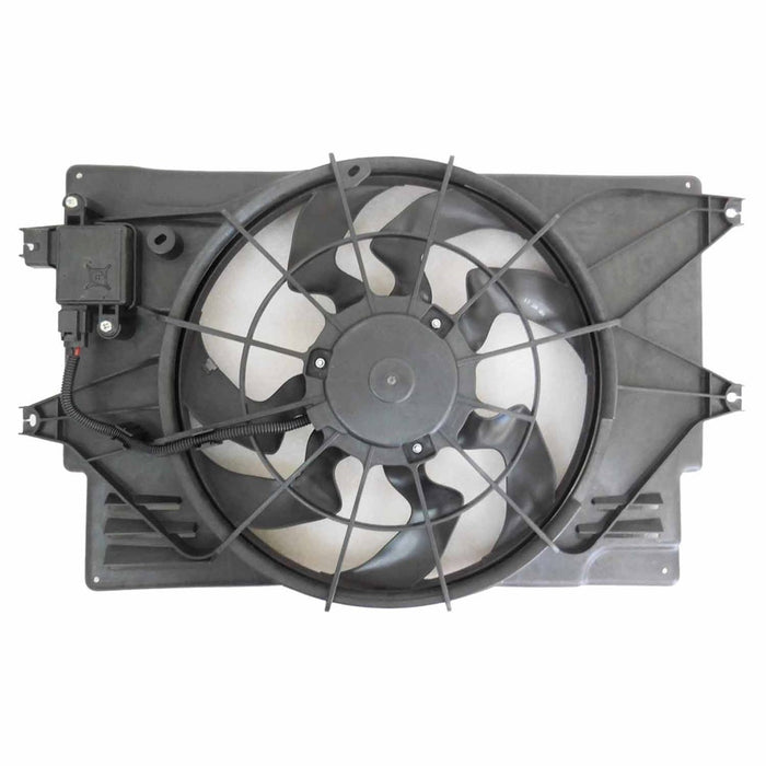2017-2024 Hyundai Elantra/Elantra GT/Kia Forte Engine Cooling Fan Assembly 1.4L L4 Turbocharged/1.6L L4 Turbocharged Sedan - HY3115158-Partify-Painted-Replacement-Body-Parts