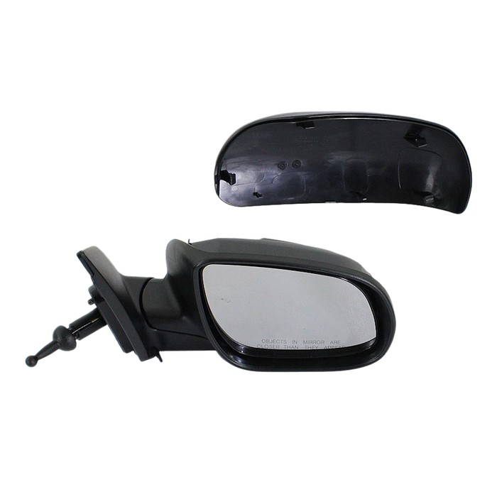 2010-2011 Hyundai Accent Passenger Side Door Mirror Manual Assembly - HY1321173-Partify-Painted-Replacement-Body-Parts