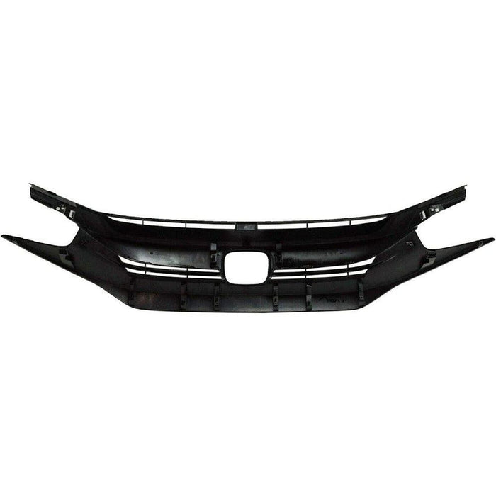 2017-2019 Honda Civic Hatchback Grille Painted Black Exclude Type-R/Touring Model - HO1200235-Partify-Painted-Replacement-Body-Parts