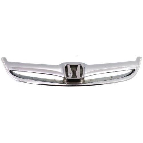 2004-2005 Honda Civic Sedan Grille All Chrome - HO1200167-Partify-Painted-Replacement-Body-Parts