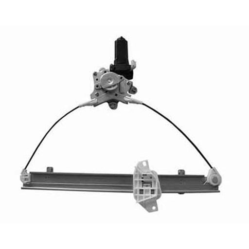1996-1999 Hyundai Accent Hatchback Passenger Side Front Power Window Regulator W Motor - HY1351103-Partify-Painted-Replacement-Body-Parts