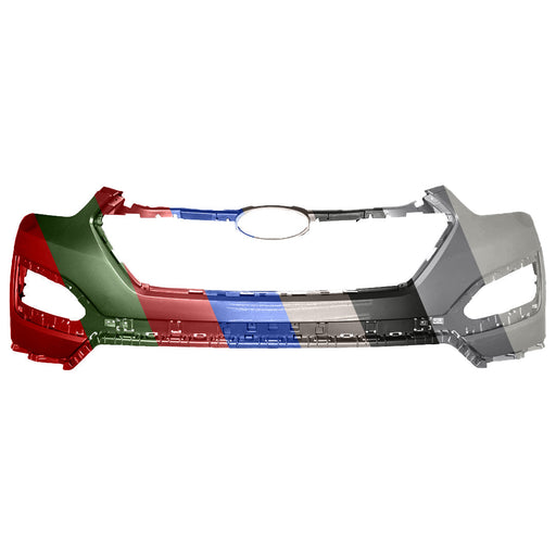 2013-2016 Hyundai Santa Fe Sport CAPA Certified Front Upper Bumper Without Sensor Holes - HY1014100C-Partify-Painted-Replacement-Body-Parts
