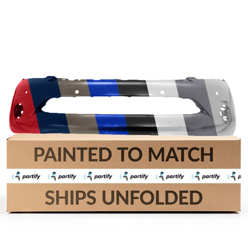 2013-2014 INFINITI QX56/QX80 CAPA Certified Front Bumper W/O Headlamp Washer W/Distance Sensor Holes (2/Side) - IN1000261C-Partify-Painted-Replacement-Body-Parts