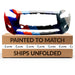 2018-2020 Infiniti Q50 Front Bumper Non Sport & Without Sensor Holes - IN1000284-Partify-Painted-Replacement-Body-Parts