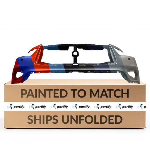 2018-2022 Infiniti QX80 Front Bumper Without Head Light Washer Holes - IN1014100-Partify-Painted-Replacement-Body-Parts