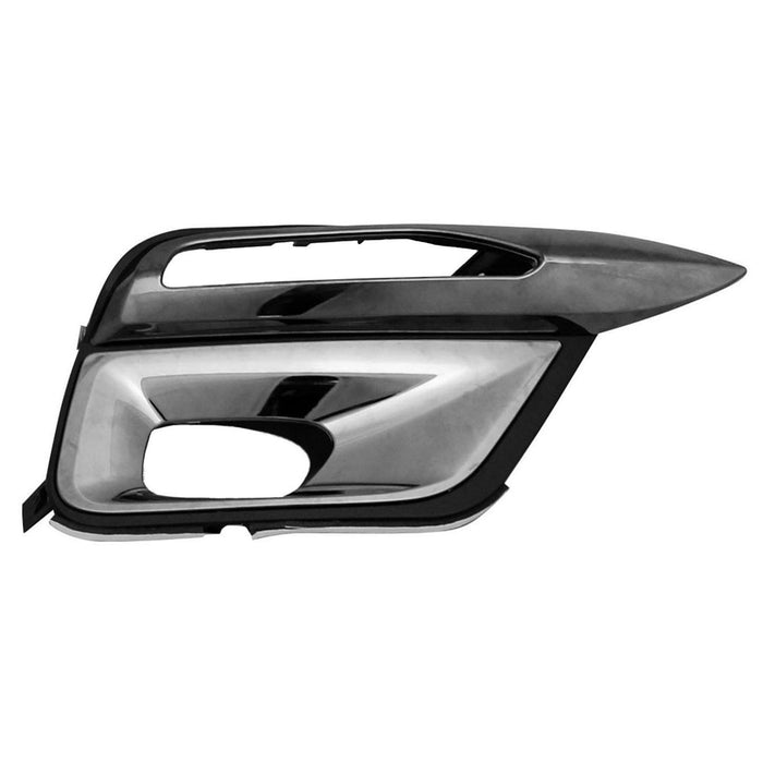 2015-2017 INFINITI QX80 Front Passenger Side Bumper Insert Fog Lamp Bezel W/Collision Warning - IN1039108-Partify-Painted-Replacement-Body-Parts