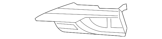 2018-2023 INFINITI Q50 Red Sport 400/Red Sport I-Line/Red Sport I-Line ProACTIVE/Sport Front Passenger Side Bumper Insert - IN1039113-Partify-Painted-Replacement-Body-Parts