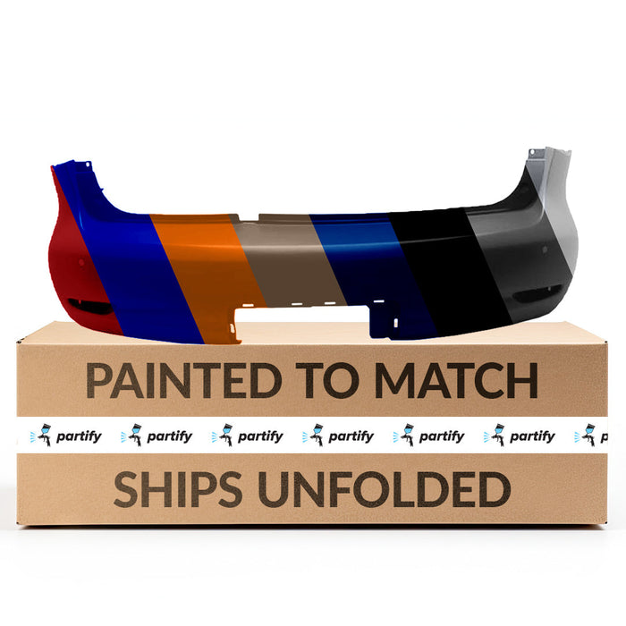 2011-2012 INFINITI QX56 CAPA Certified Rear Bumper W/2 Sensor Holes - IN1100140C-Partify-Painted-Replacement-Body-Parts