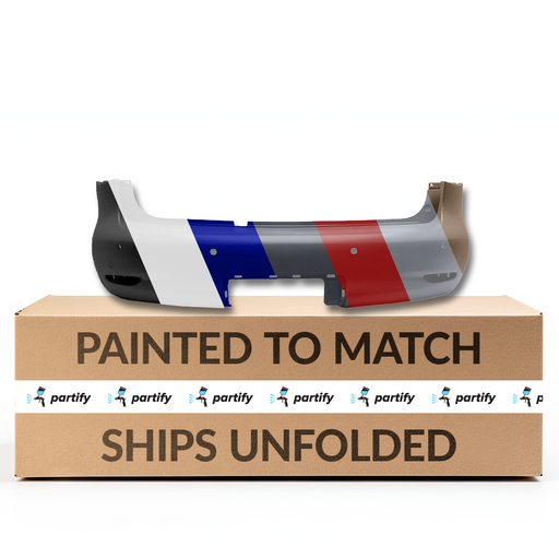 2013-2014 INFINITI QX56/QX80 CAPA Certified Rear Bumper W/Rear Object Sensors W/4 Sensor Holes - IN1100154C-Partify-Painted-Replacement-Body-Parts