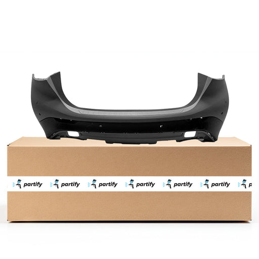 2017-2018 INFINITI QX30 Base/Luxury/Premium CAPA Certified Rear Bumper W/Object Sensors W/Textured Lower 4 Holes AWD - IN1100172C-Partify-Painted-Replacement-Body-Parts