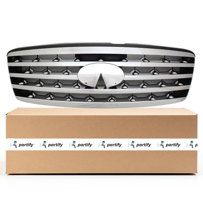 2006-2008 INFINITI FX35 CAPA Certified Grille W/O Sport Pkg Assembly - IN1200120C-Partify-Painted-Replacement-Body-Parts