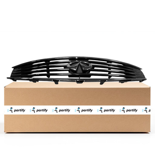 2008-2015 INFINITI G37/Q60 Base/IPL/Sport CAPA Certified Grille W/O Aero Pkg Assembly Convertible/Coupe - IN1200122C-Partify-Painted-Replacement-Body-Parts