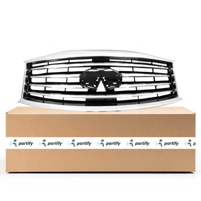 2013-2015 INFINITI JX35/QX60 CAPA Certified Grille W/O Premium Pkg Assembly - IN1200123C-Partify-Painted-Replacement-Body-Parts