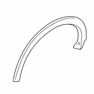 Rear Driver Side Wheel Arch Molding image