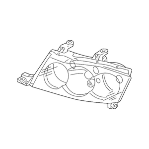 Driver Side Headlight Lens Housing image