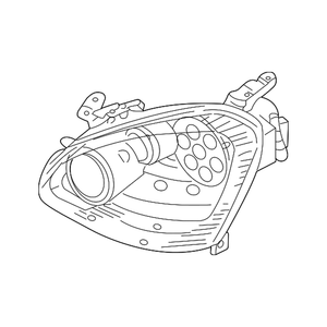 Driver Side Headlight Lens Housing image