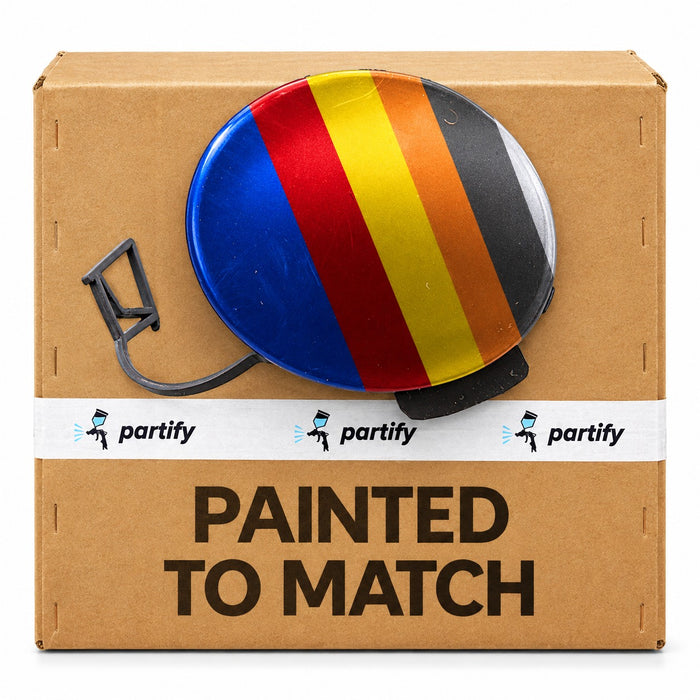 Partify painted-to-match tow hook cover graphic - JA1029100