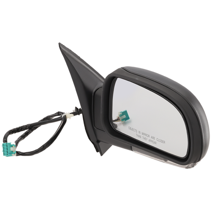 2006-2009 Chevrolet Trailblazer/GMC Envoy/Buick Rainier Passenger Side Door Mirror Power Heated W/Signal Lamp Pwr Folding Clear Lens Textured Assembly - GM1321394-Partify-Painted-Replacement-Body-Parts