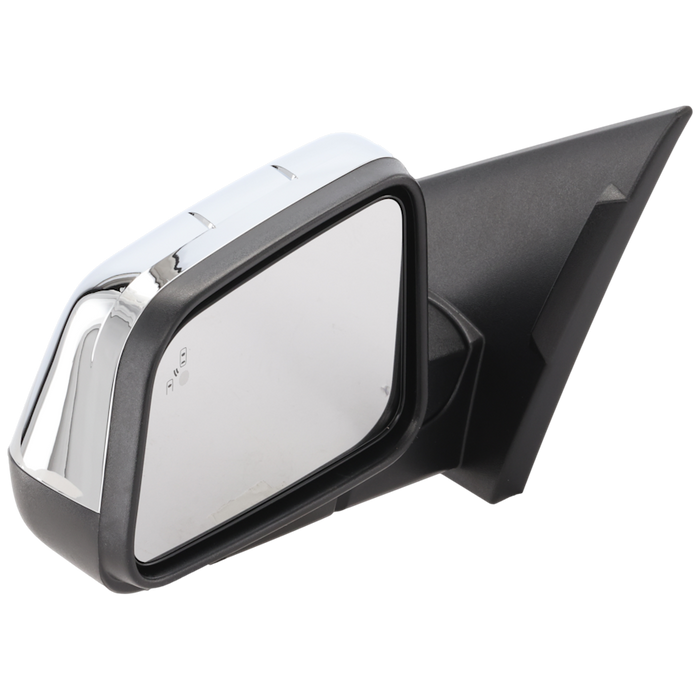 2011-2015 Ford Edge Driver Side Door Mirror Power Heated W/Puddle Lamp W/Bsd Chrome - FO1320730-Partify-Painted-Replacement-Body-Parts