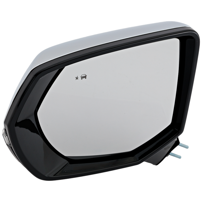 2021-2024 Chevrolet Suburban/Tahoe/GMC Yukon/Yukon XL Driver Side Door Mirror Pwr-Folding W/O S/View Camera W/O Dimming W/Cover Chrome - GM1320674-Partify-Painted-Replacement-Body-Parts