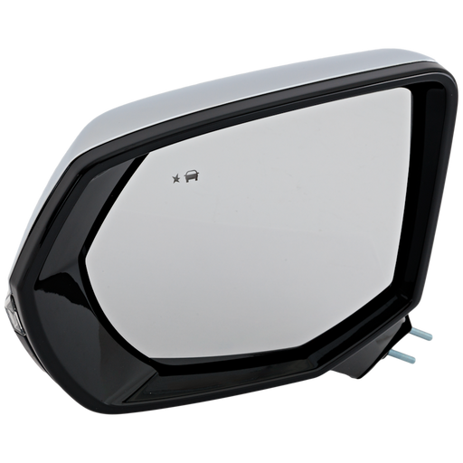 2021-2024 Chevrolet Suburban/Tahoe/GMC Yukon/Yukon XL Driver Side Door Mirror Pwr-Folding W/O S/View Camera W/O Dimming W/Cover Chrome - GM1320674-Partify-Painted-Replacement-Body-Parts