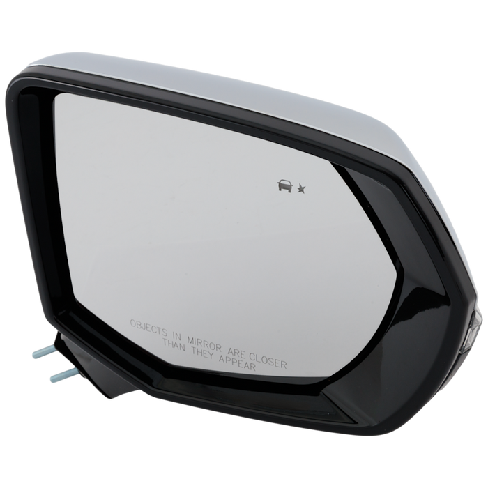 2021-2024 Chevrolet Suburban/Tahoe/GMC Yukon/Yukon XL Passenger Side Door Mirror Pwr-Folding W/O S/View Camera W/Cover Chrome - GM1321674-Partify-Painted-Replacement-Body-Parts