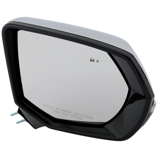 2021-2024 Chevrolet Suburban/Tahoe/GMC Yukon/Yukon XL Passenger Side Door Mirror Pwr-Folding W/O S/View Camera W/Cover Chrome - GM1321674-Partify-Painted-Replacement-Body-Parts