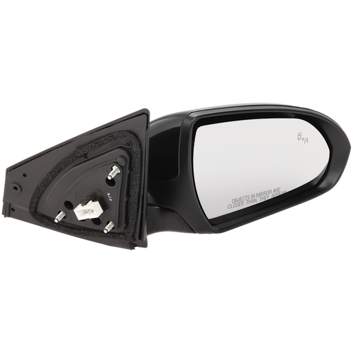 2017-2018 Hyundai Elantra Passenger Side Door Mirror Heated Usa Built W/Bsd W/S/Lamp W/O Memory W/O Bsd Glass Assembly - HY1321232-Partify-Painted-Replacement-Body-Parts