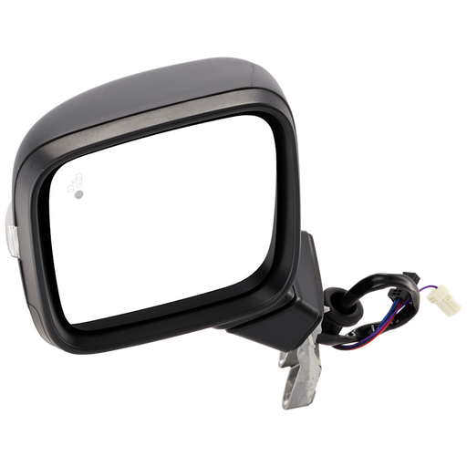 2015-2022 Jeep Renegade Driver Side Door Mirror W/Blind Spot Detection W/Signal Lamp W/Temp W/Cover Textured Assembly - CH1320482-Partify-Painted-Replacement-Body-Parts