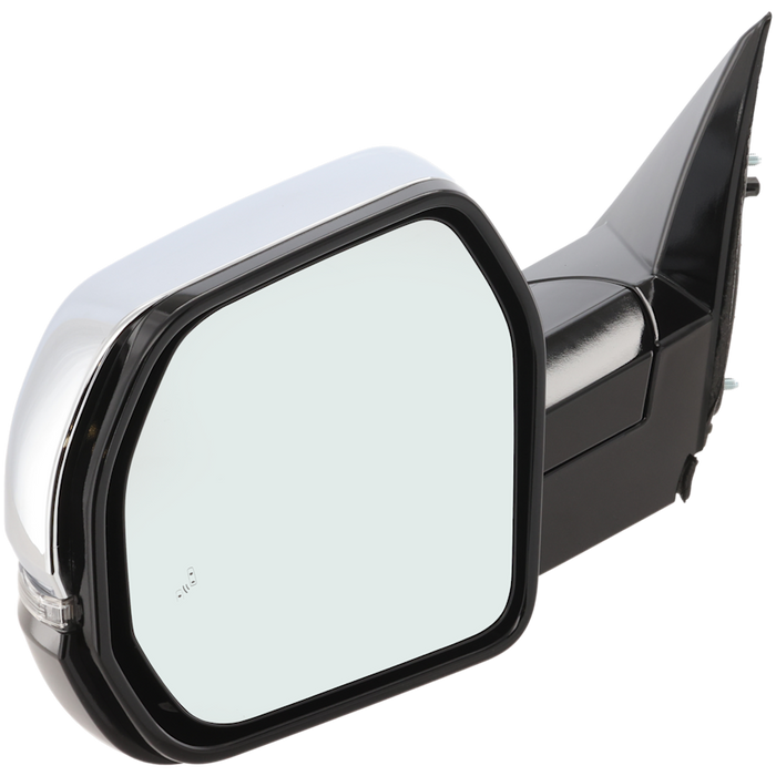 2022-2024 Toyota Tundra Driver Side Door Mirror W/O S/V Camera W/Bsd W/S/L W/O Auto Dimmer W/Cover Chrome - TO1320438-Partify-Painted-Replacement-Body-Parts