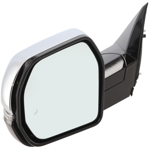 2022-2024 Toyota Tundra Driver Side Door Mirror W/O S/V Camera W/Bsd W/S/L W/O Auto Dimmer W/Cover Chrome - TO1320438-Partify-Painted-Replacement-Body-Parts