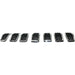 2014-2018 Jeep Cherokee Grille Matte Black With Chrome Moulding 7 Pieces Set - CH1200375-Partify-Painted-Replacement-Body-Parts