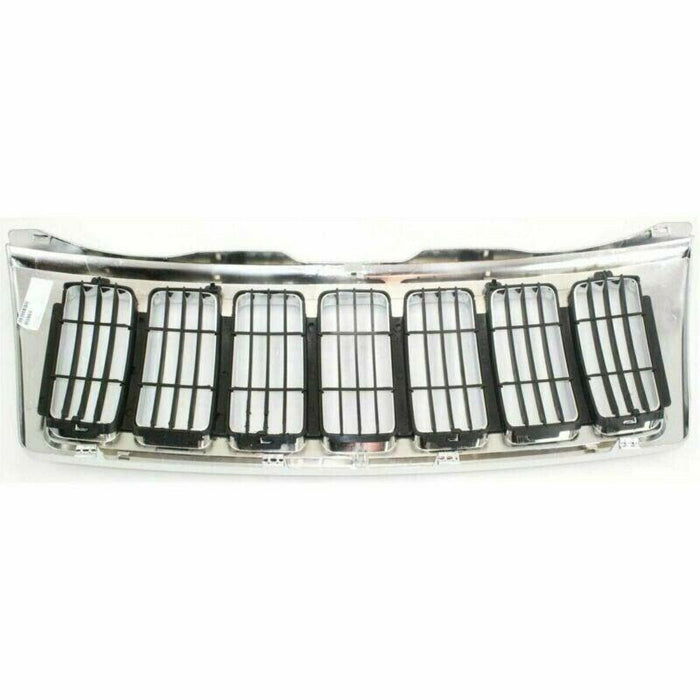 2004 Jeep Grand Cherokee Grille Chrome Black Limited - CH1200298-Partify-Painted-Replacement-Body-Parts