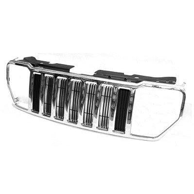 2008-2012 Jeep Liberty Grille With Chrome Moulding - CH1200317-Partify-Painted-Replacement-Body-Parts