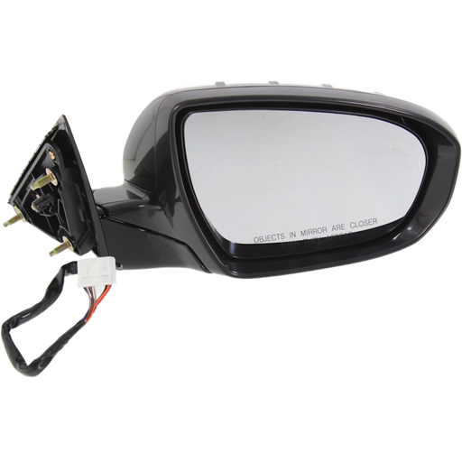 2014-2016 Kia Cadenza Passenger Side Door Mirror Heated W/Signal Lamp W/Puddle Lamp W/O Memory Adjust System Assembly - KI1321171-Partify-Painted-Replacement-Body-Parts