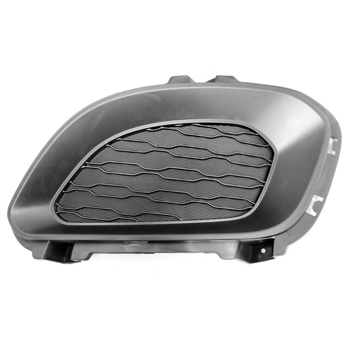 2012-2015 Kia Rio Front Driver Side Bumper Insert Fog Lamp Opening Cover W/O Fog Lamps Hatchback - KI1038122-Partify-Painted-Replacement-Body-Parts