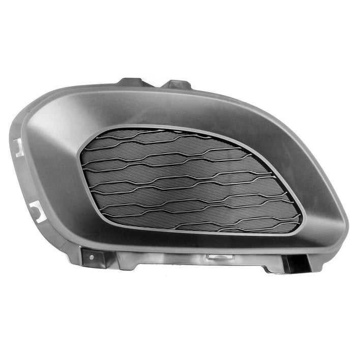 2012-2015 Kia Rio Front Passenger Side Bumper Insert Fog Lamp Opening Cover W/O Fog Lamps Hatchback - KI1039122-Partify-Painted-Replacement-Body-Parts