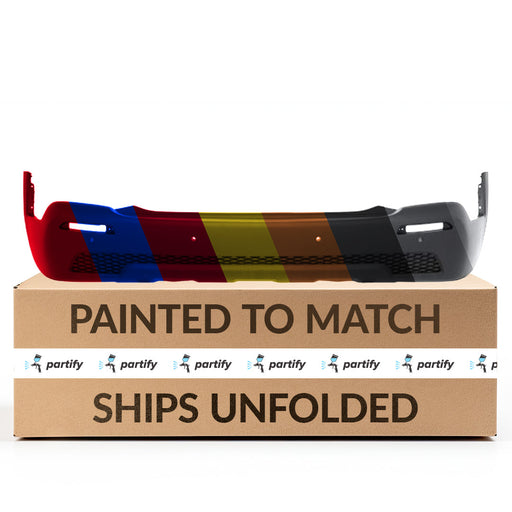 2011-2013 KIA Sorento Rear Bumper With Sensor Holes - KI1100154-Partify-Painted-Replacement-Body-Parts