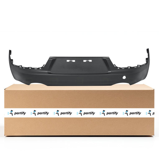 2012-2016 Kia Sportage CAPA Certified Rear Bumper Dual Exh W/O Parking Sensor Textured 2L L4 Turbocharged - KI1100174C-Partify-Painted-Replacement-Body-Parts