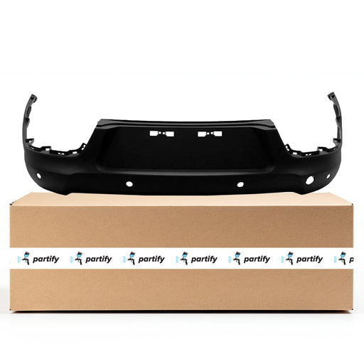 2014-2015 Kia Sportage CAPA Certified Rear Bumper W/Parking Sensor Textured 2.4L L4 - KI1100191C-Partify-Painted-Replacement-Body-Parts
