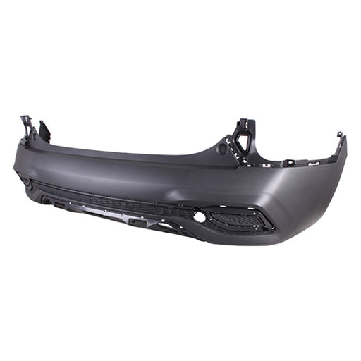 2021-2023 Kia Seltos EX/LX/S/SX/SX Turbo Rear Bumper W/Chrome Center Moulding Textured AWD/FWD - KI1100230-Partify-Painted-Replacement-Body-Parts