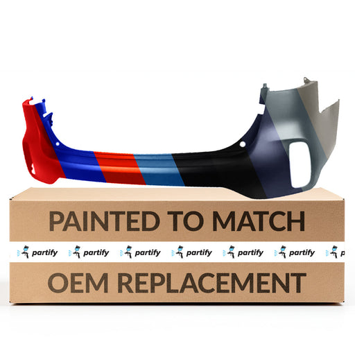 2014-2015 Kia Sorento Rear Bumper Without Sensor Holes - KI1114100-Partify-Painted-Replacement-Body-Parts