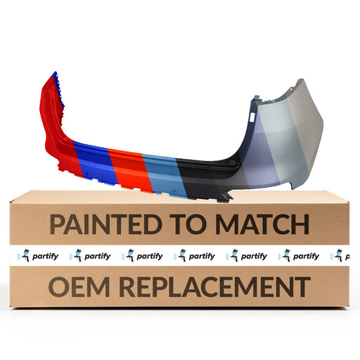 2020-2022 Kia Sportage Rear Bumper With Sensor Holes - KI1114114-Partify-Painted-Replacement-Body-Parts