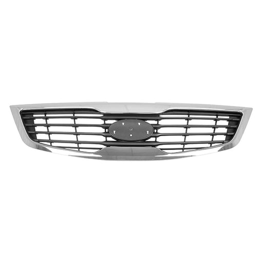 2013 Kia Sportage Grille Insert W/Chrome Molding Matte Finish Assembly 2.4L L4 - KI1200164-Partify-Painted-Replacement-Body-Parts