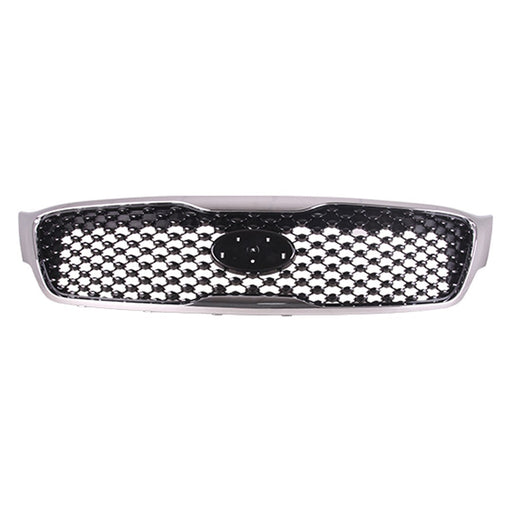 2016-2018 Kia Sorento SX CAPA Certified Grille W/O Front View Camera Dark Gray Assembly - KI1200199C-Partify-Painted-Replacement-Body-Parts