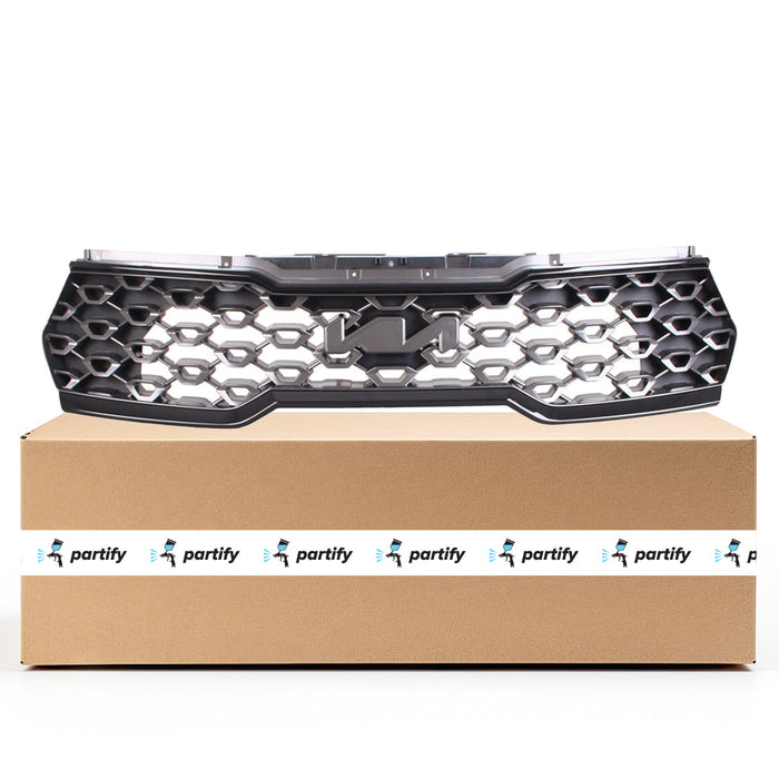 2022-2023 Kia Sorento EX/LX/S/SX CAPA Certified Grille W/O Camera Silver Assembly - KI1200230C-Partify-Painted-Replacement-Body-Parts