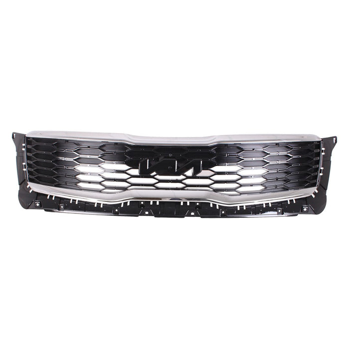 2022 Kia Telluride Grille W/Front Radar W/O Surround View Camera Assembly - KI1200234-Partify-Painted-Replacement-Body-Parts