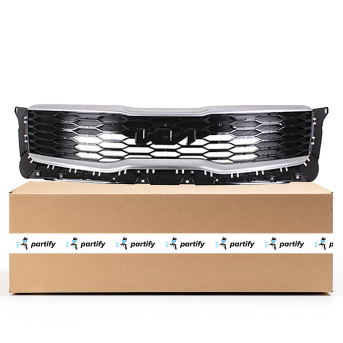 2022 Kia Telluride CAPA Certified Grille W/Front Radar W/O Surround View Camera Assembly - KI1200234C-Partify-Painted-Replacement-Body-Parts