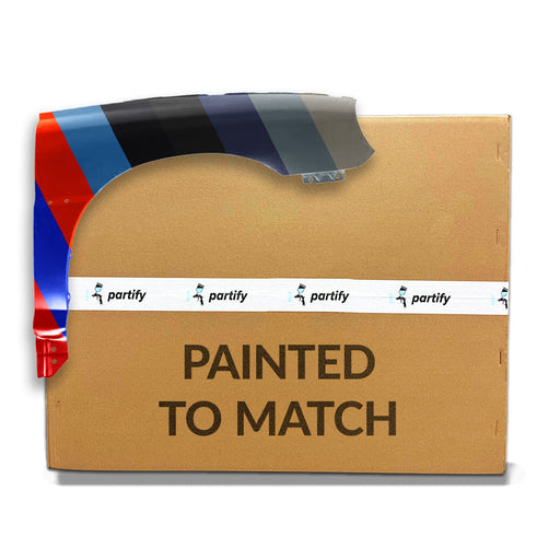 2001-2002 Kia Rio Cinco/Sedan Passenger Side Fender With Molding - KI1241103-Partify-Painted-Replacement-Body-Parts