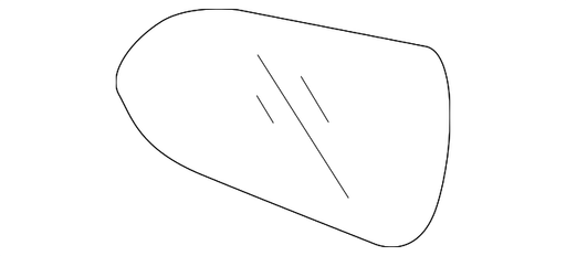 Hyundai/Kia Accent/Rio GLS/Ultimate Door Mirror Glass EX - KI1325128